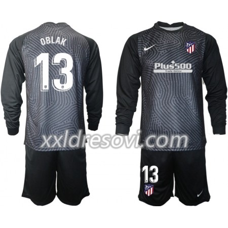 Atlético Madrid Jan Oblak 13 Golmanski Dječji Komplet dresovi za nogomet 2020-2021 M004  Kratak Rukavima (+ kratke hlače)